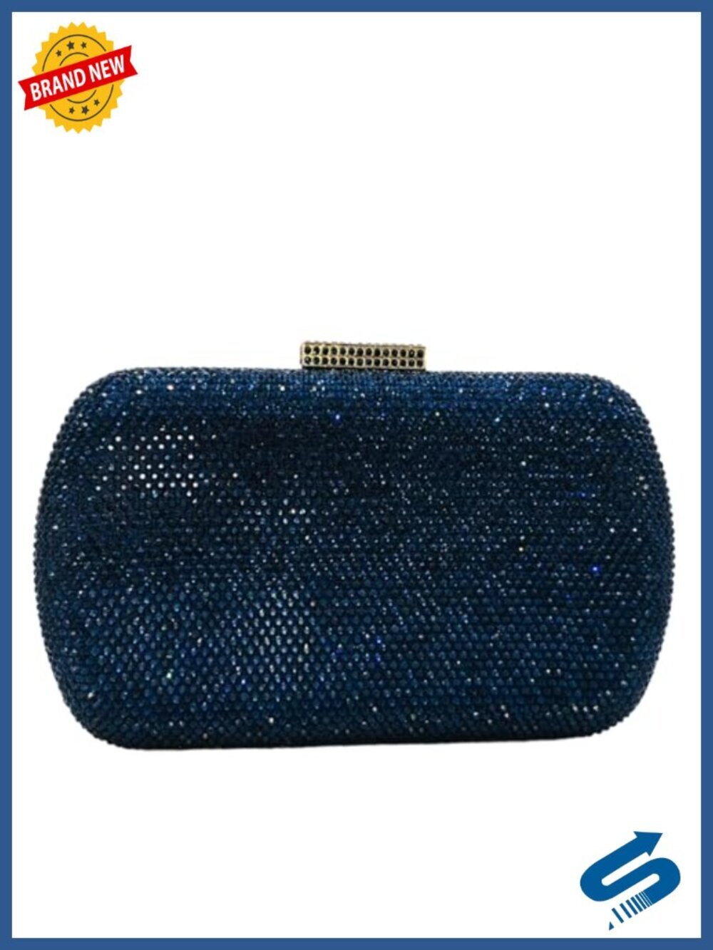 Mini Rhinestone Clutch Purse with Chain Straps for Women Formal Evening Bag